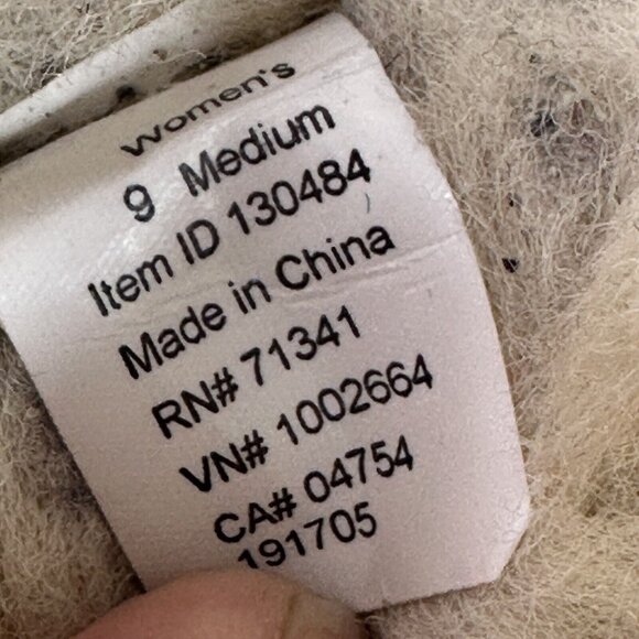 LL Bean Slippers Womens 9 Wicked Good Shearling Cuff Lined Moccasin Slip On - Picture 7 of 8